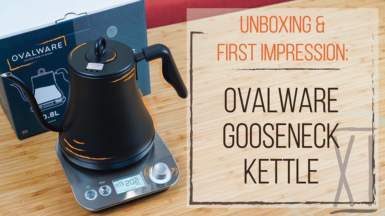 Ovalware Electric Pour Over Gooseneck Kettle 0.8L