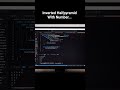 Java Programming me sikhe ||Inverted Haifpyramid With Number