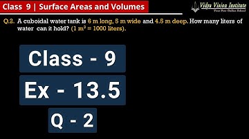 Class 9 Maths, Exercise 13.5 - Q 2 🌟 Surface Areas and Volumes 🌟 NCERT, CBSE 🎯