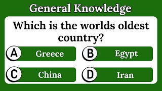 Quiz game general knowledge | Fun trivia questions | English general knowledge quiz