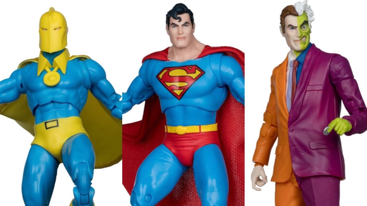 New McFarlane Toys Silver Age Superman, Dr Fate, Two Face action figures preorder at Titan Toyz