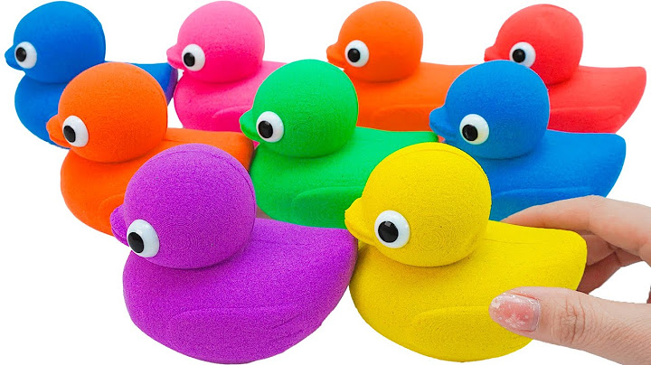 Satisfying Video | How To Make Rainbow Duck From Kinetic Sand Cutting ASMR | Magic Sand B