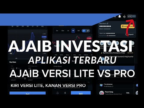 Aplikasi Investasi Ajaib Sekuritas Untuk Pemula Versi Lite atau Pro ? Aplikasi Investasi Saham