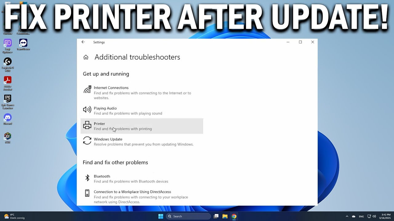 How To Fix Printer Problem After Windows 10 Update - Easy Fix - YouTube