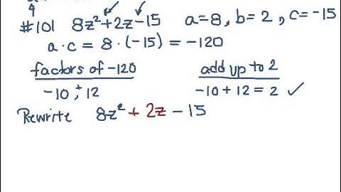 MAT 0028 ALEKS Module 6  Factoring a quadratic with leading coefficient greater than 1