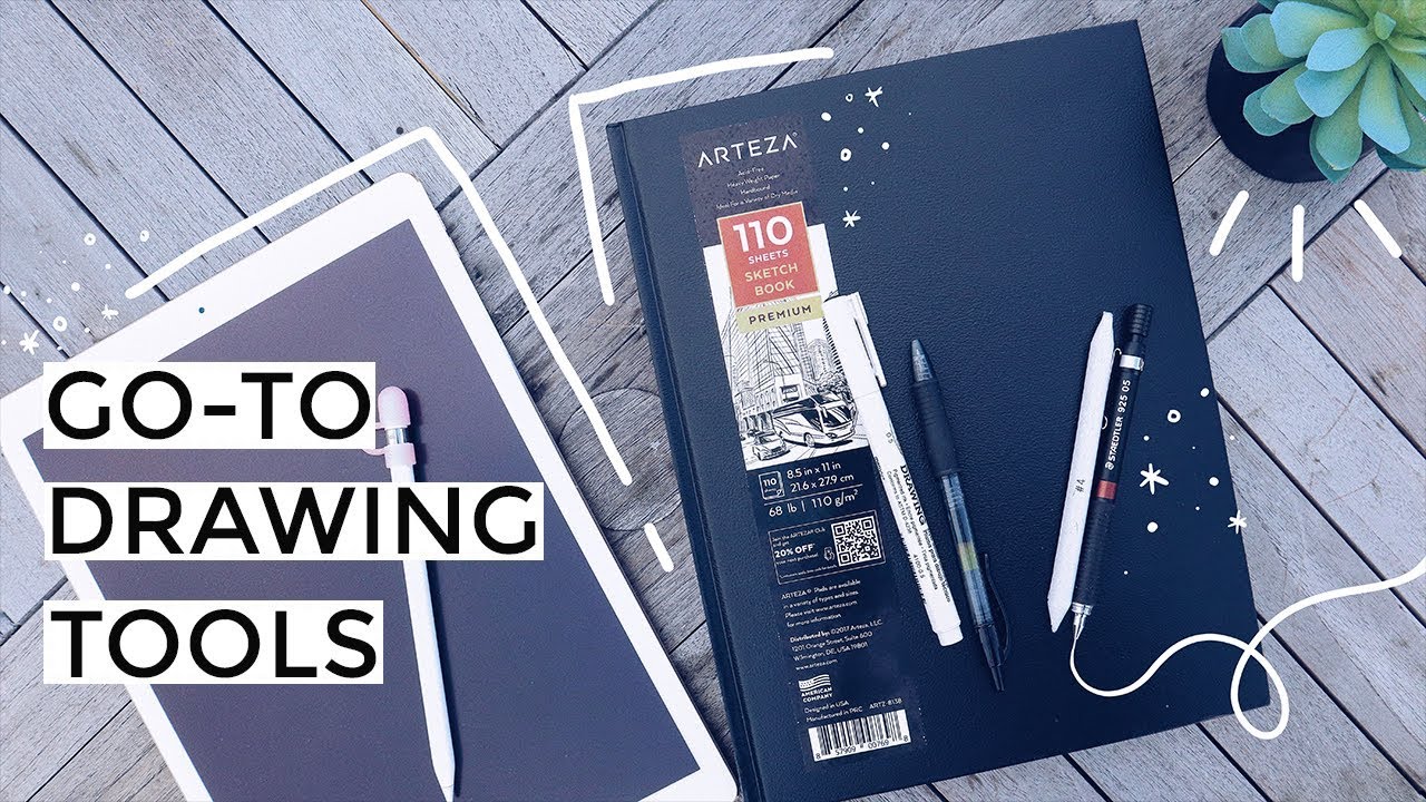 GO-TO DRAWING TOOLS & some of my artwork! beautycon