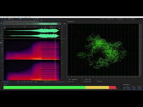 THX Sound with frequency + Lissajous phase visualization