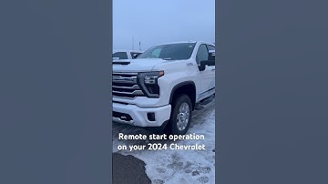 Remote start operation on a 2024 Chevrolet