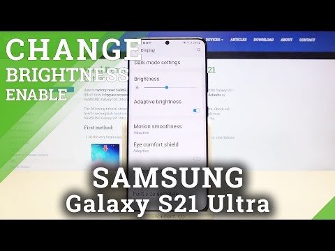 Samsung Galaxy S21 Ultra - How to Turn On/Off Auto Brightness?