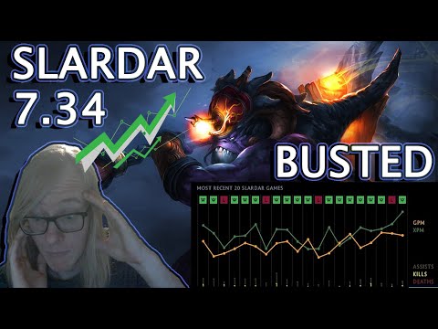 NEW 7.34 Patch - Slardar Offlane is INSANE! (DotA 2 Guide)