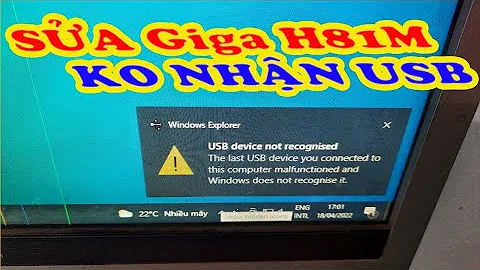 How to fix error USB device not recognized on Giga H81M DS2 3.0)| QHC