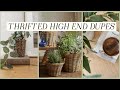 Thrifted high end dupes diy home decor thrift flips