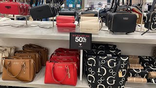 GUESS OUTLET ~SALE UP TO 50%OFF~BAG~WALLET~CLOTHES~SHOES #shopping #shopwithme