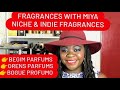 FRAGRANCE TALK WITH MIYA |LIVE SAMPLING NICHE & INDIE PERFUMES #PERFUMES #BOGUE #BEGIM