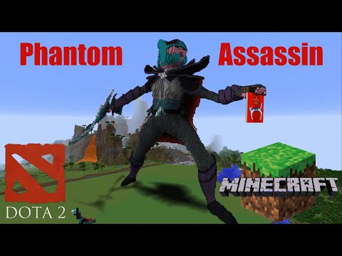 Minecraft Giant Phantom Assassin statue