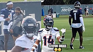 Stefon Diggs *FIRST LOOK* At Houston Texans OTA’s HIGHLIGHTS: Getting ACTIVE with CJ Stroud 😳
