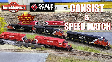 How to CONSIST and SPEED MATCH DCC locomotives