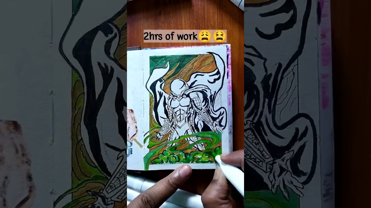 Sketching Spiderman Villain - Mysterio 