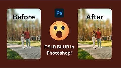 📸 DSLR Background Blur in Photoshop | Realistic Depth Effect Tutorial #designhacklab_fx