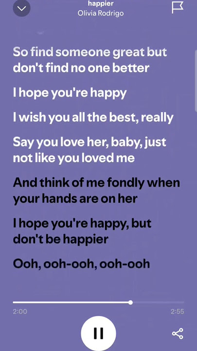Download lagu Happier Lyrics - Olivia Rodrigo - I Hope You're Happy