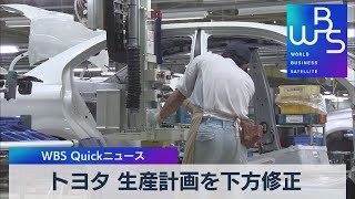 トヨタ 生産計画を下方修正【WBS】（2022年10月21日）