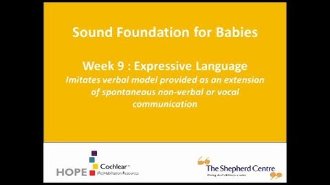 Week 9: Expressive language