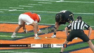 Syracuse vs Army | Faceoff Highlights | Mens College Lacrosse | 2/28/24 | Mason Kohn vs Will Coletti