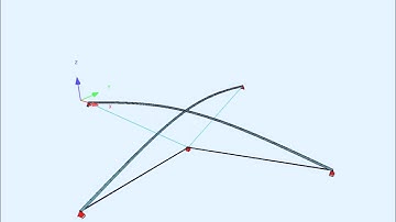 Bending-Active Cross simulation