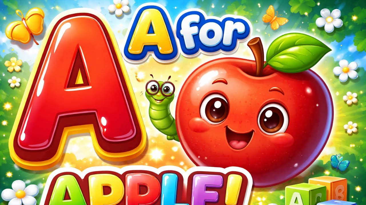 Learn A for Apple 🍎 | ABC Phonics Song | Kids Learning Video - YouTube