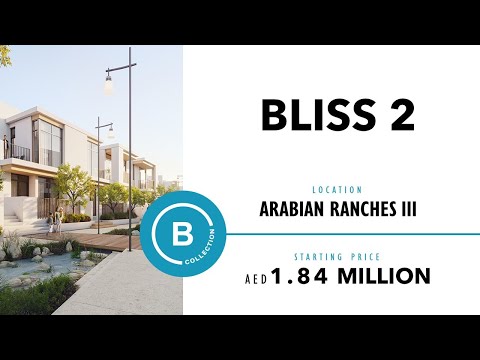 Elegant 3-4 Bedroom Townhouses Next to a River in Dubai I Bliss 2 at Arabian Ranches III, Dubailand