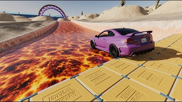 FAST DIFFICULT DESCENT OF CARS! BeamNG Drive