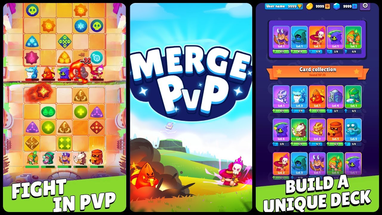 Merge PvP Mobile Game Gameplay Android & Apk YouTube
