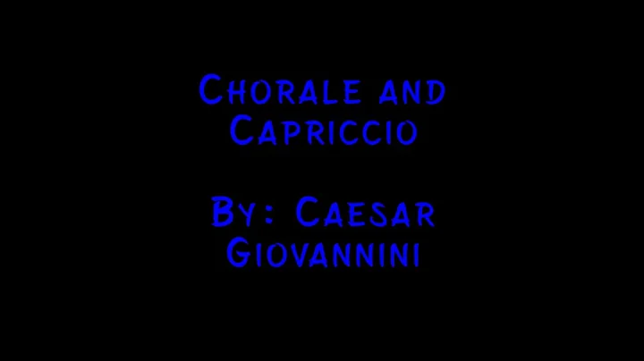Charlotte Community Band- Chorale and Capriccio