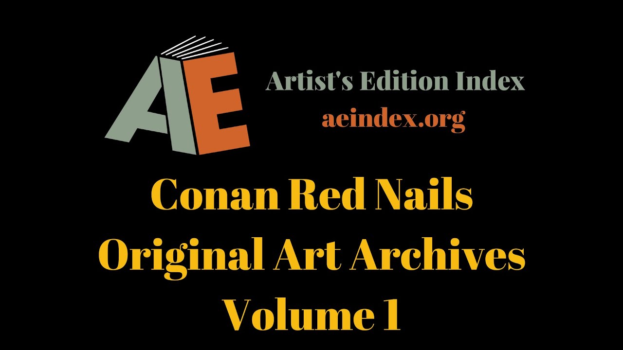 Conan Red Nails Original Art Archives Volume 1 (flip through) - YouTube