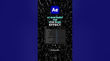 How to make Star Wars Space Effect in After Effect? Easy Tutorial #aftereffects #short #videoediting