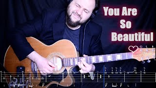 You Are So Beautiful / Joe Cocker — Acoustic Guitar Cover (w/tabs)