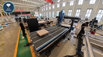ELE1530ATC 4 axis CNC Router with C axis and aggregate head test video for Bosnia and Herzagovia cli