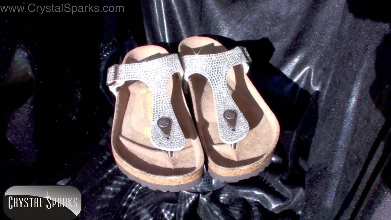 birkenstock rhinestone sandals