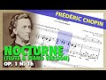 Fr chopin  nocturne op 1 n 16 flute  piano version  sheet music scrolling