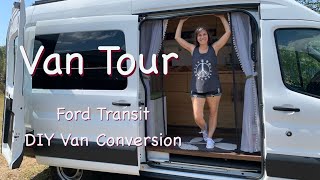 Official Van Tour | DIY Van Conversion | Off Grid Camper/Art Studio | Solo Female Traveler