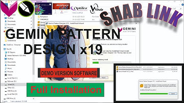 How to install Gemini pattern Designe x19| freecad |fashion designer course|shablink |pattern making