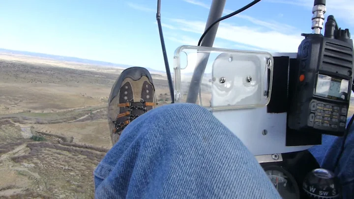 Ultralight trike flying Rio Puerco river