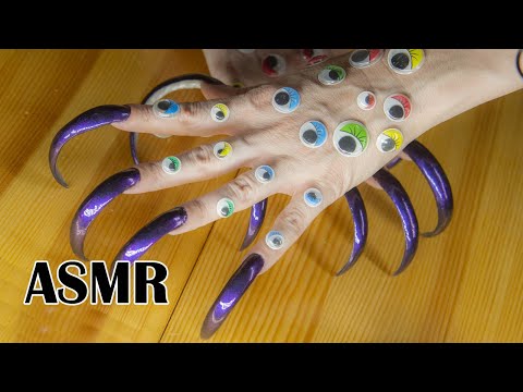 ASMR tapping Long Nails & cat triggers tingles