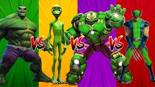 SUPERHERO DANCE CHALLENGE | Hulk vs Alien Dame vs Hulkbuster vs Captain America