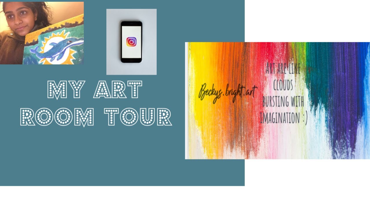 MY ART ROOM TOUR :) - YouTube