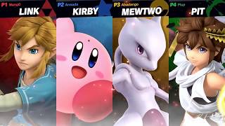 Mewtwo Vs  PIT Vs Kirby Vs Link Super Smash Bros Ultimate Pro Gameplay Tournament スマブラSP