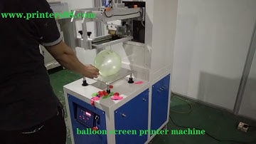Single color balloon screen printing machine | balloon screen printer
