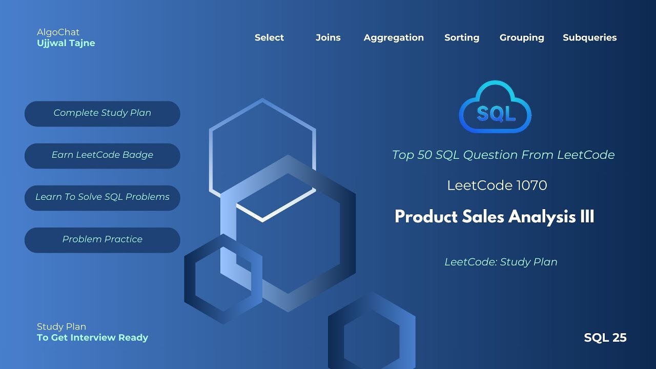 LeetCode 1070 | Product Sales Analysis III | SQL Study Plan | Top 50 SQL