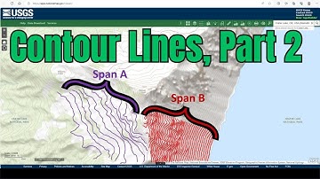 Intro To Contour Lines Part 2, for Middle School students and older. NGSS 2-ESS2-2, 4-ESS2-2