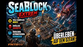 Factorio SeaBlock EXTREME 1 🔥 With Mods & Random Attacks – Survival on the Ocean!